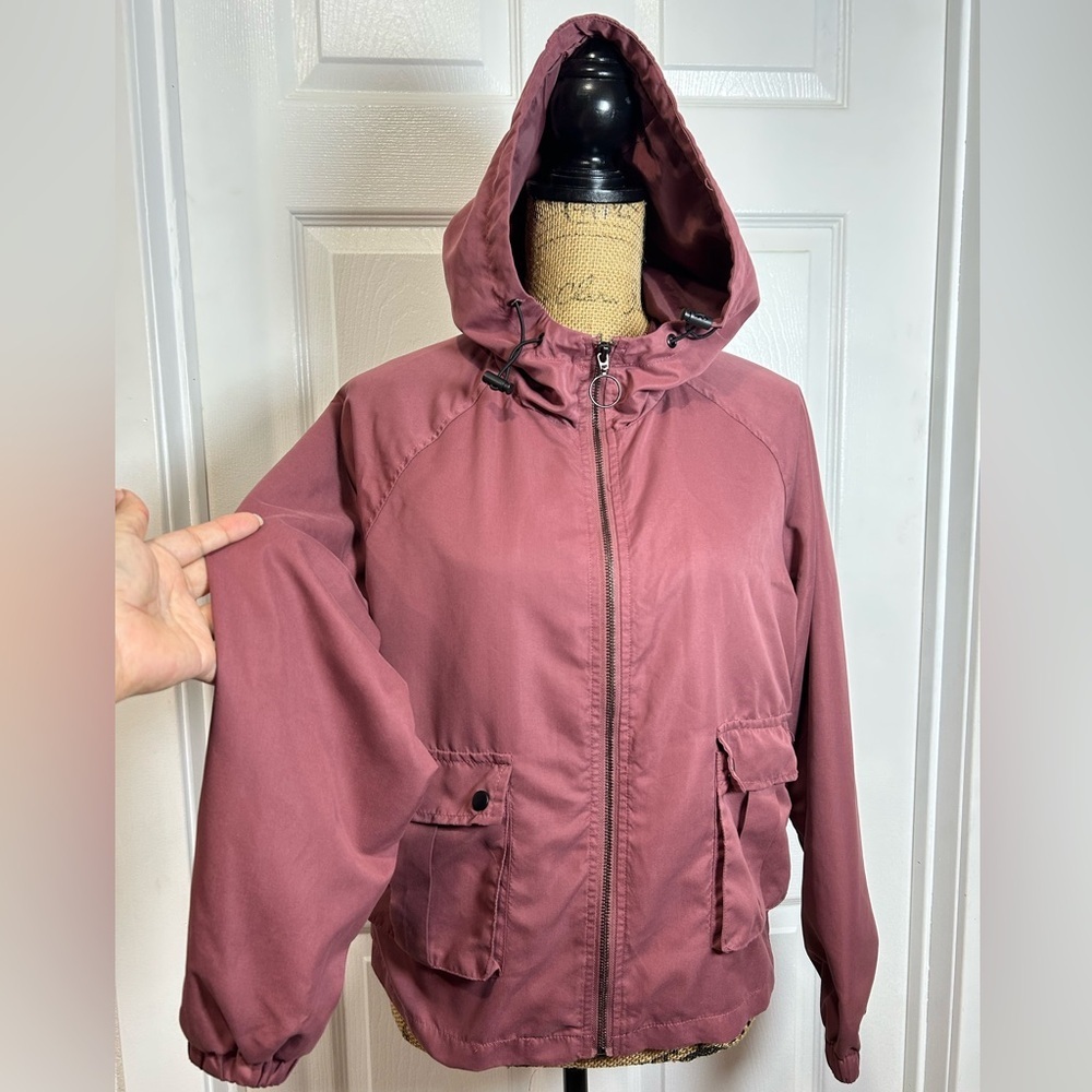 Angel Kiss Women's Utility Jacket in Dusty Rose - Picture 2 of 4